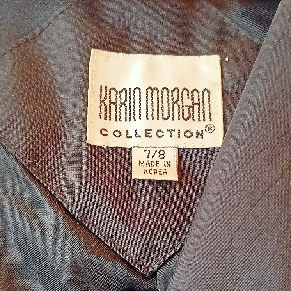RAIN/TRENCH COAT BLACK. VINTAGE KARIN MORGAN